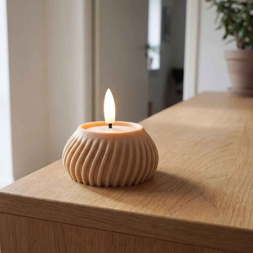 FLUTE LED Tealight Holder
