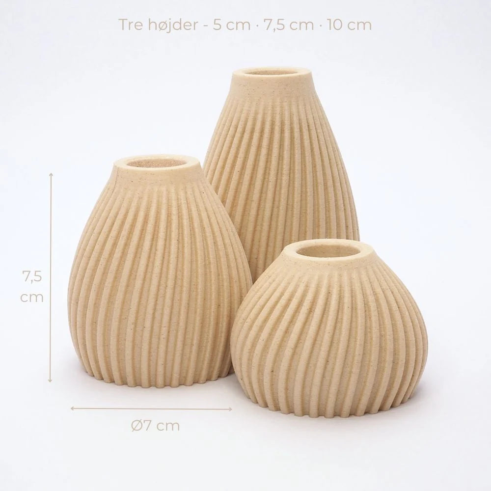 FLUTE LED Candle Holders - Set of 3