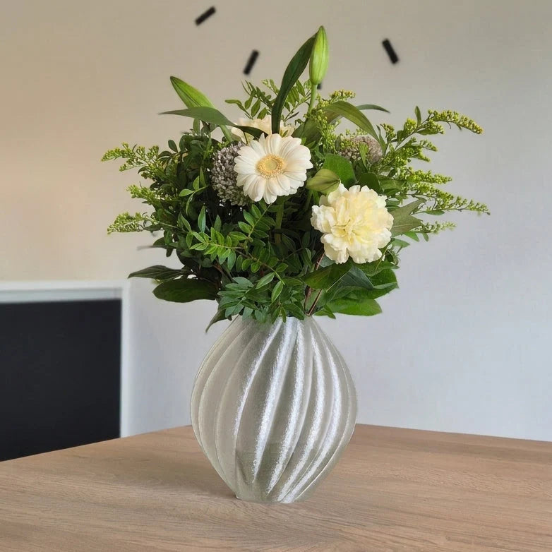 SWIRL Vase - Transparent, 20/25 cm